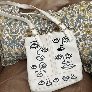 Hand Painted Leather Bag